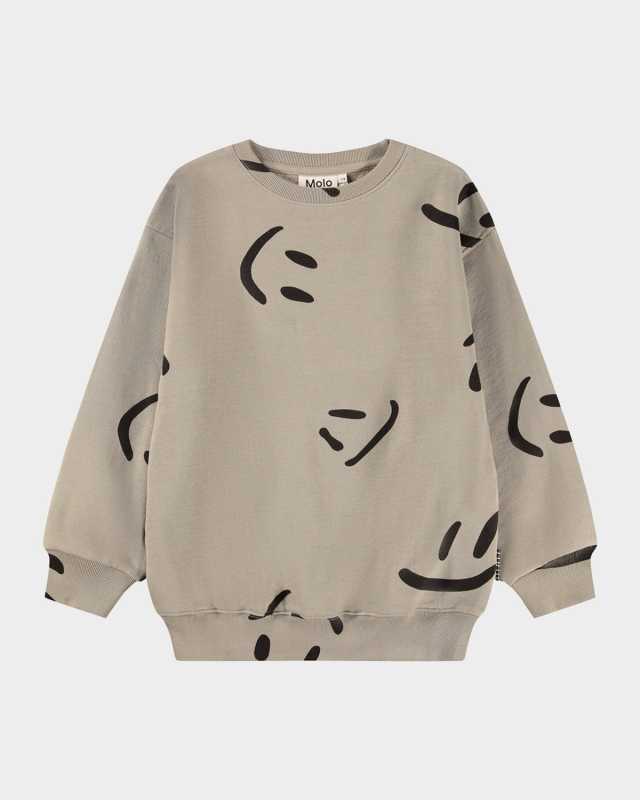 Boy's Monti Printed Cotton Sweatshirt, Size 8-12